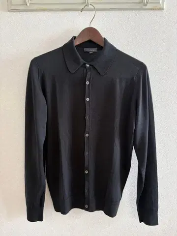 JOHN SMEDLEY 카라 부착 셔츠 가디건