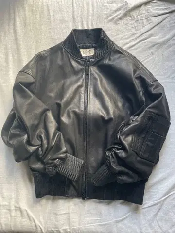 NotE 레더 봄버 자켓 MA-1 소가죽