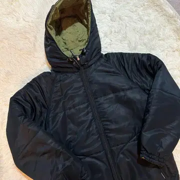 너츠앤본 리버서블 다운 자켓 후드 부착 구제 의류 레어 M