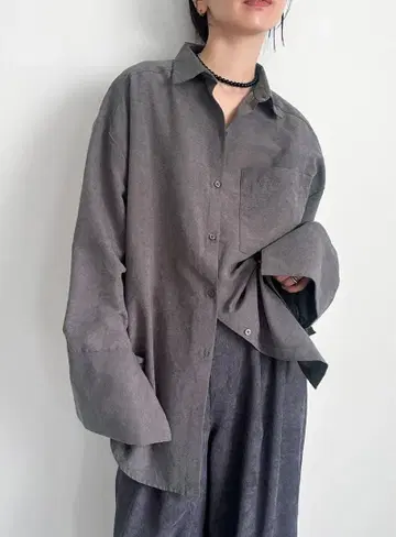 select MOCA by son 커프스 디자인 오버 사이즈 셔츠