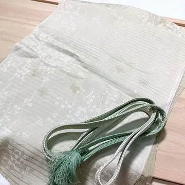 4 허리띠 오비 장식 천 세트 그린