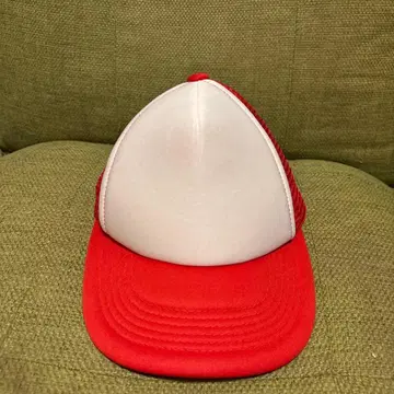 빨흰 메쉬 캡