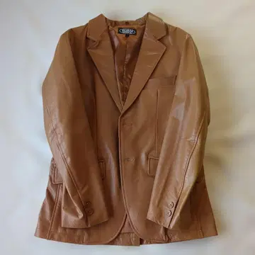 HORN WORKS 브라운 가죽 자켓 LL