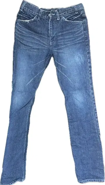 LADMUSICAN 리틀 프렌즈 스트레이트 데님 블루