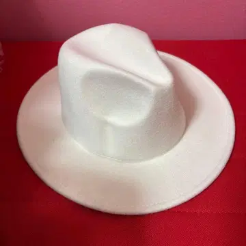 중절모 남성용 여성용 소프트 햇 화이트