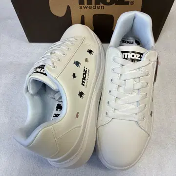 최종 가격 인하 MOZ 경량 통굽 스니커즈 엘크 패턴 프린트