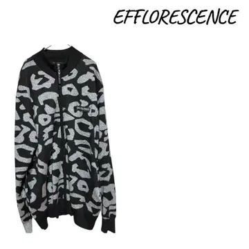 EFFLORESCENCE 레오파드 무늬 가디건 루즈한 사이즈