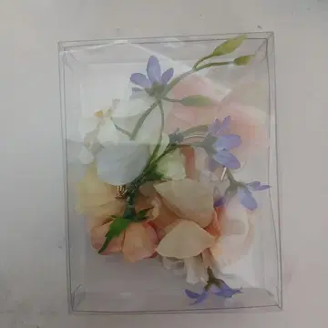 다색 합성 꽃 헤어 액세서리