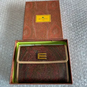 [ 미사용 ] 박스 포함 에트로 ETRO 이단 접이식 지갑