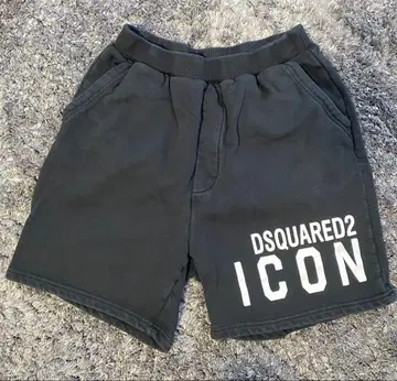 DSQUARED2 블랙 숏팬츠 ICON M 사이즈