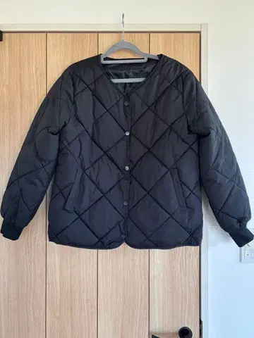 [오샤레스탓] 블랙 퀼팅 자켓