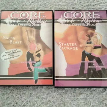 CORE Rhythms 댄스 운동 DVD 세트