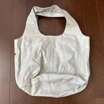 Permanent Age 가죽 토트백 라이트 그레이