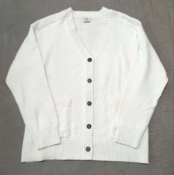 nicoand - 화이트 V넥 니트 가디건