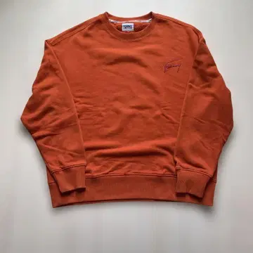TOMMY JEANS 오렌지 맨투맨 XL