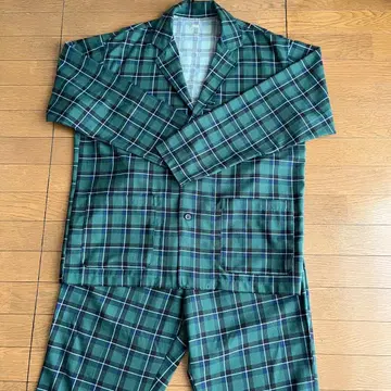 Relume 저널 스탠다드 그린 체크 무늬 셋업