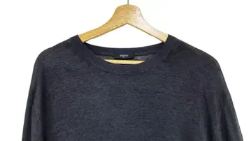 이탈리아 파르마 SVEVO PARMA 코튼 크루넥 니트 다크 그레이