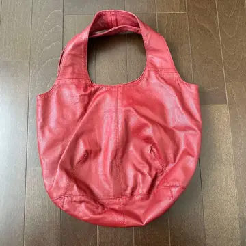 Permanent Age 빨간색 토트백