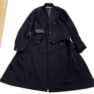 Tamme 타무 24AW 롱 코트 백 포함 2 블랙 타이 로켄