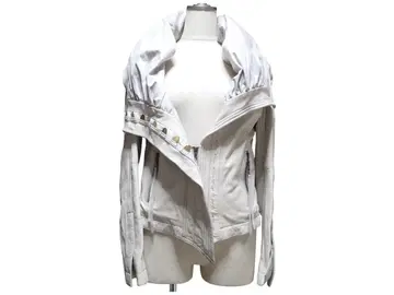 KING (LUXXM) 여성용 후드 부착 양가죽 자켓 사이즈 40