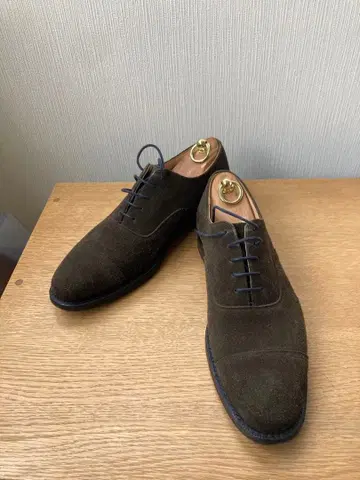 church CHURCH 다크 브라운 스웨이드 드레스 슈즈