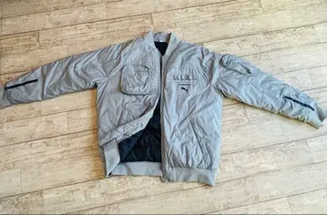 PUMA 그레이 실버 다운 자켓