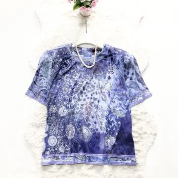 LEONARD*레오나르 반팔 티셔츠 꽃무늬 플라워 M