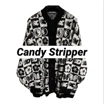 Candy Stripper GALS KNIT 가디건 모헤어