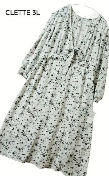 CLETTTE 꽃무늬 롱 원피스 3L