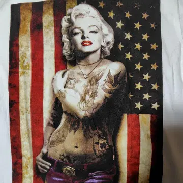 마릴린 몬로 T셔츠 S 화이트