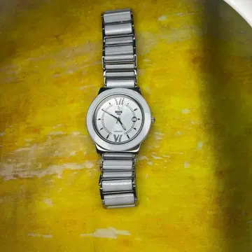 MUSK 남성용 실버 아날로그 손목시계 (작동 안 함)