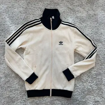 adidas 와플 트랙 자켓 S 화이트 클래식