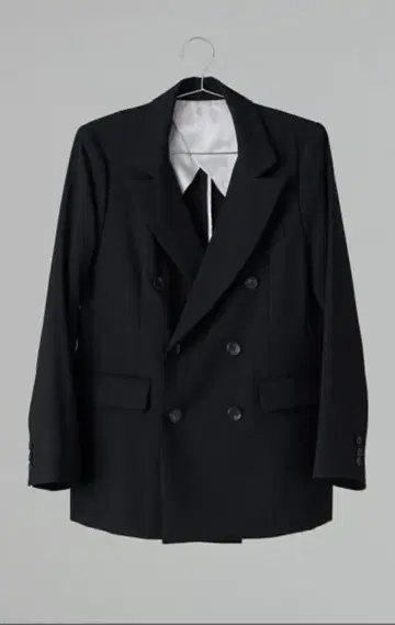 [ 새상품/미사용 ] 니아나/블랙 더블 브레스트 테일러드 자켓 S 사이즈