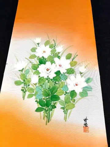 미사용 새상품 옷감 나고야 오비 순수 실크 (블렌딩)