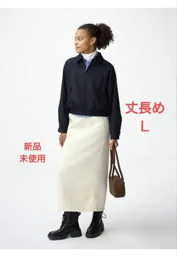 GU 헤비 웨이트 맨투맨 내로우 스커트+EC(긴 길이)L