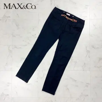 새상품급 MAX&Co. 트윌 스트레이트 팬츠 블랙 사이즈 38*HD225