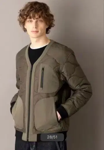 드레 스테리아 퀼팅 자켓 MA-1 밀리터리