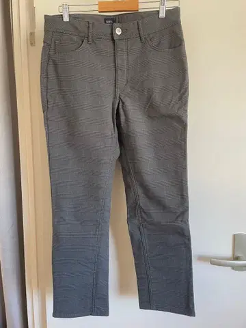 EDWIN 체크 무늬 그레이 팬츠