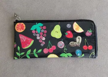 싱크비 L자형 장지갑 후르츠 패턴