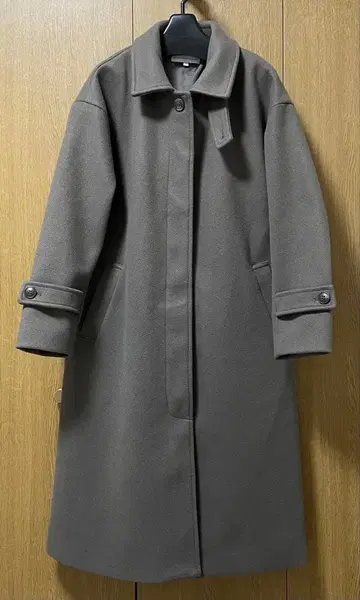 시마무라 스텐 칼라 스탠드 카라 코트 브라운 M