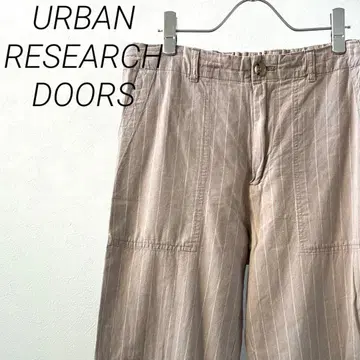 URBAN RESEARCH DOORS 스트라이프 포켓 슬랙스