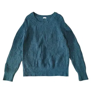 요하쿠 여백 니트 사이즈 2 네이비 컬러계 일본제