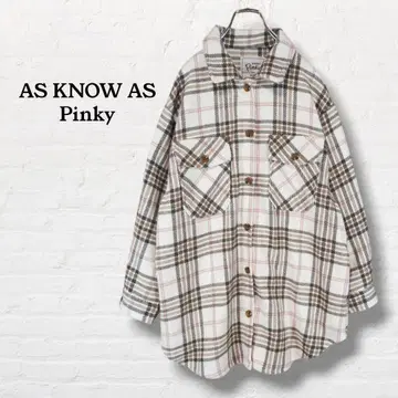 아즈노우아즈 핑키 CPO 자켓 체크 무늬 [ ] 브라운 계열
