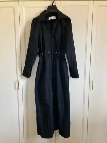 MURRAL 블랙 롱 셔츠 원피스