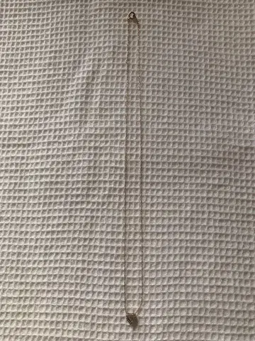 10K 다이아몬드 스톤 하트형 목걸이