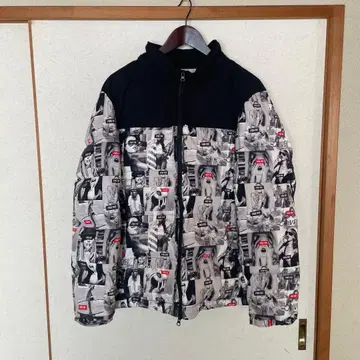 사진 프린트 다운 자켓