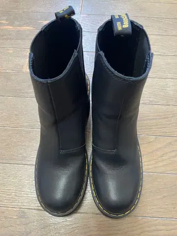 블랙 사이드 고어 부츠 높은 힐