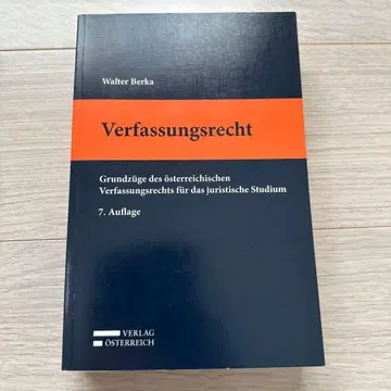 Walter Berka Verfassungsrecht 7. Auflage