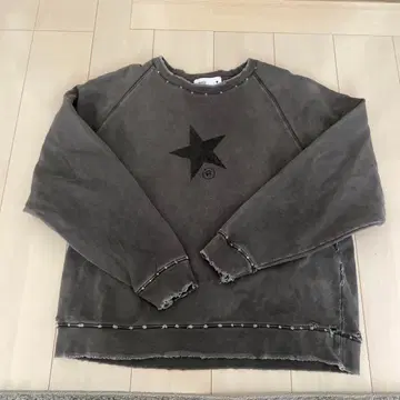 컨버스 그레이 맨투맨 별 프린트