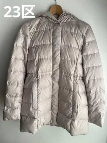 23구 시레타프타 미들 기장 다운 코트 베이지 38